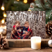 Zo zeer Merry het Manuscript van de Borstel Modern Feestdagenkaart