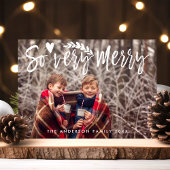 Zo zeer Merry het Manuscript van de Borstel Modern Feestdagenkaart