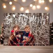 Zo zeer Merry het Manuscript van de Borstel Modern Feestdagenkaart