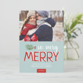 Zo zeer Merry Holiday-fotokaart Feestdagenkaart (Staand voorkant)