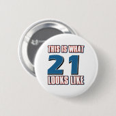 Zo ziet 21 er uit ronde button 5,7 cm (Voorkant /achterkant)