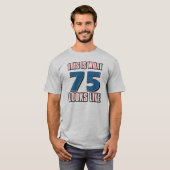 Zo ziet 75 jaar eruit t-shirt (Voorkant volledig)