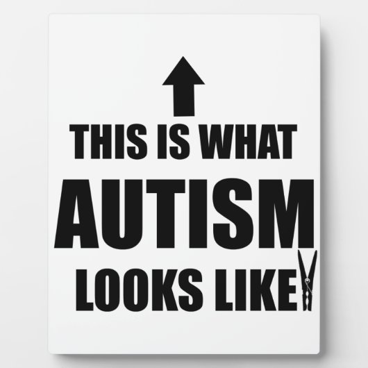 Zo ziet autisme eruit! fotoplaat (Voorkant)