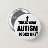 Zo ziet autisme eruit! ronde button 5,7 cm (Voorkant /achterkant)