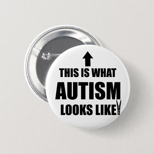 Zo ziet autisme eruit! ronde button 5,7 cm (Voorkant /achterkant)