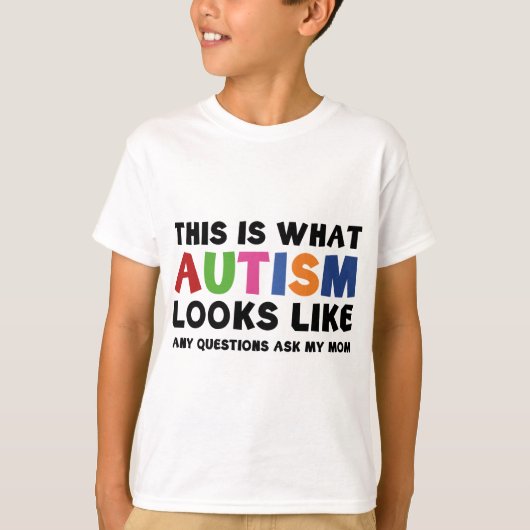Zo ziet autisme eruit t-shirt (Voorkant)