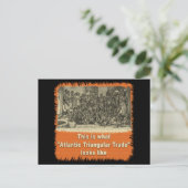 Zo ziet de Atlantische driehoekshandel eruit Briefkaart (Staand voorkant)