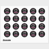 Zo ziet de grootste grootmoeder ter wereld eruit ronde sticker (Vel)