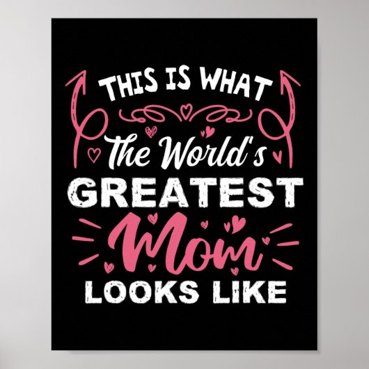 Zo ziet de grootste moeder van de wereld eruit poster (Voorkant)