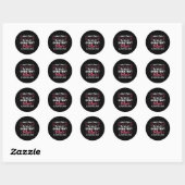 Zo ziet de grootste moeder van de wereld eruit ronde sticker (Vel)