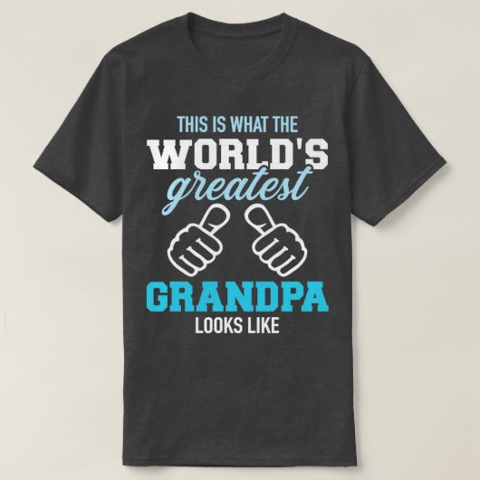 Zo ziet de grootste opa eruit op de wereld t-shirt (Design voorkant)