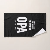 Zo ziet de grootste opa ter wereld eruit handdoek (Handdoek)