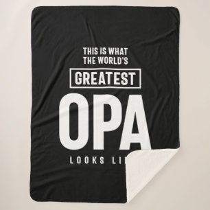 Zo ziet de grootste opa ter wereld eruit sherpa deken