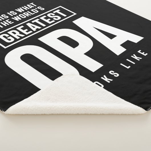 Zo ziet de grootste opa ter wereld eruit sherpa deken (3/4)