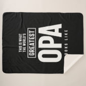 Zo ziet de grootste opa ter wereld eruit sherpa deken (Voorkant (horizontaal))