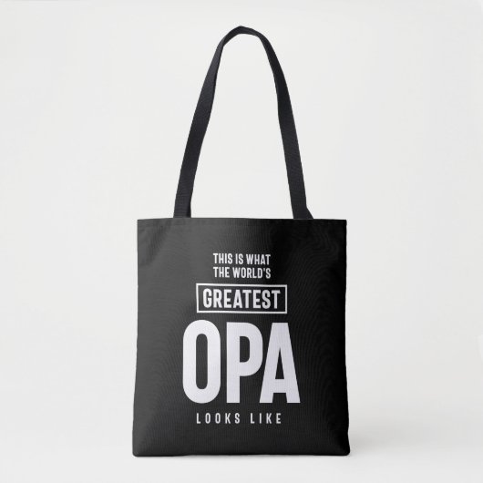 Zo ziet de grootste opa ter wereld eruit tote bag (Voorkant)