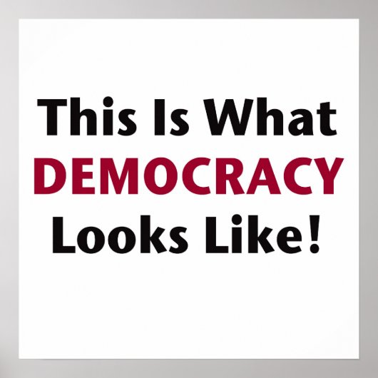 Zo ziet democratie eruit! poster (Voorkant)
