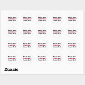 Zo ziet democratie eruit! ronde sticker (Vel)