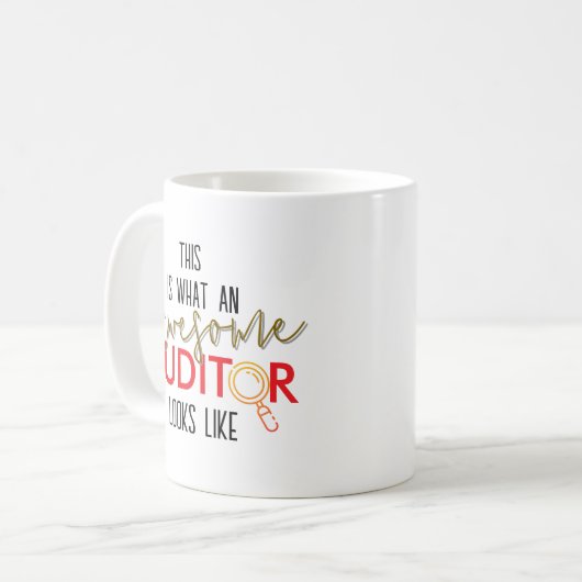 Zo ziet een accountant er gepersonaliseerd uit koffiemok (Voorkant links)