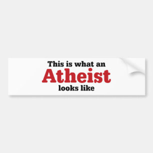 Zo ziet een atheïst er uit bumpersticker