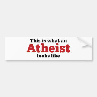 Zo ziet een atheïst er uit bumpersticker