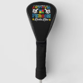 Zo ziet een autistisch persoon eruit golfheadcover (Voorkant)