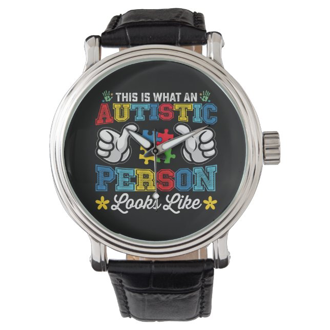 Zo ziet een autistisch persoon eruit horloge (Voorkant)