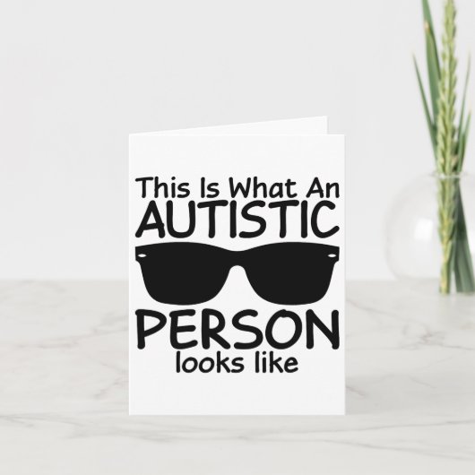 Zo ziet een autistisch persoon eruit kaart (Voorkant)