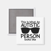 Zo ziet een autistisch persoon eruit magneet (Voorkant / Achterkant)