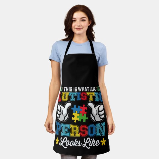 Zo ziet een autistisch persoon eruit schort (Gedragen)