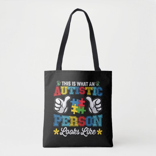 Zo ziet een autistisch persoon eruit tote bag (Voorkant)