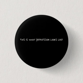 Zo ziet een depressie eruit ronde button 3,2 cm