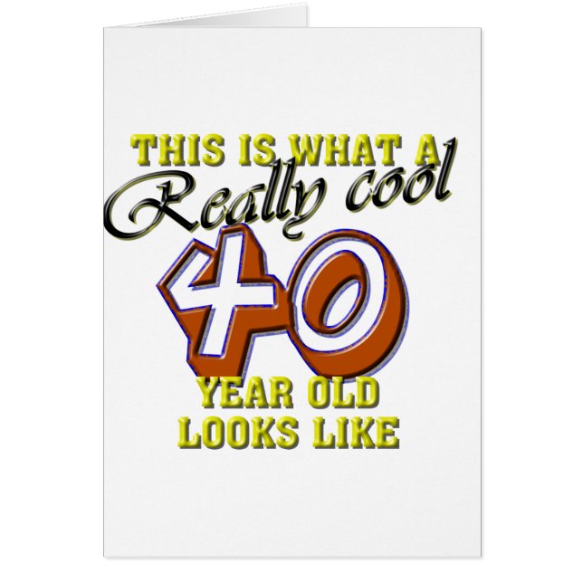 Zo ziet een echt coole 40-jarige eruit (Voorkant)