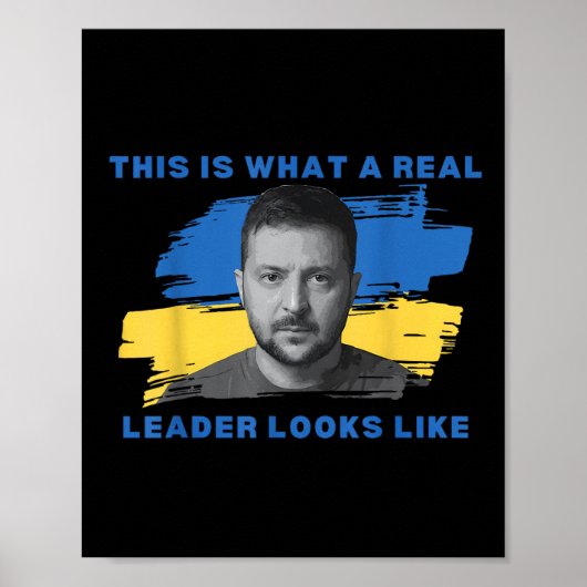 Zo ziet een echte leider eruit als Support Zele Poster (Voorkant)