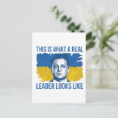 Zo ziet een echte leider eruit in Oekraïne Briefkaart (Staand voorkant)