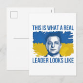 Zo ziet een echte leider eruit in Oekraïne Feestdagenkaart (Voorkant / Achterkant)
