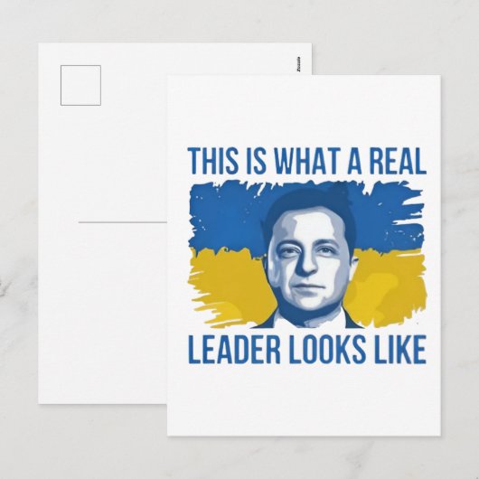 Zo ziet een echte leider eruit in Oekraïne Feestdagenkaart (Voorkant / Achterkant)