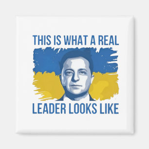 Zo ziet een echte leider eruit in Oekraïne Magneet