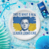 Zo ziet een echte leider eruit in Oekraïne Papieren Bordje (Feest)