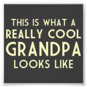 Zo ziet een echte opa er uit foto afdruk (Voorkant)