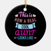 Zo ziet een echte wollige tante er zo uit keramisch ornament (Voorkant)