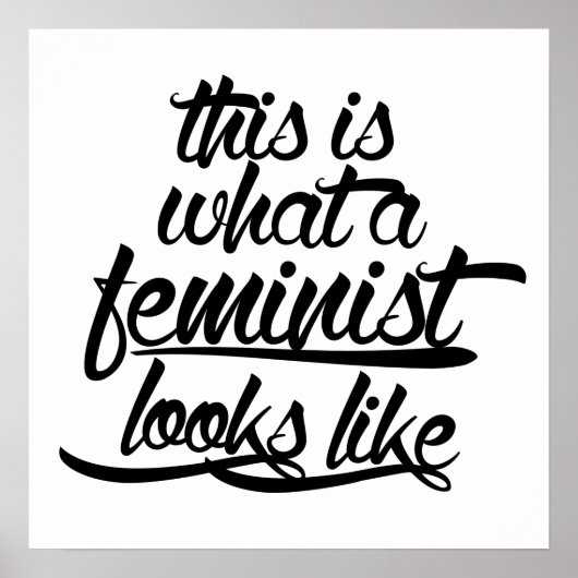 Zo ziet een feminist er zo uit poster (Voorkant)