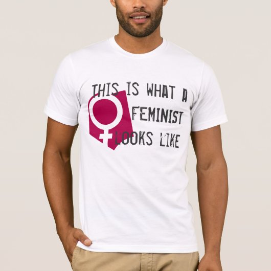 Zo ziet een feminist er zo uit t-shirt (Voorkant)