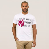 Zo ziet een feminist er zo uit t-shirt (Voorkant volledig)