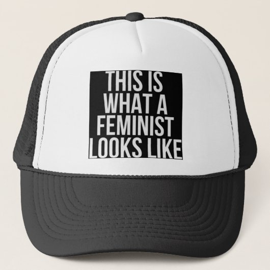 Zo ziet een feminist er zo uit trucker pet (Voorkant)