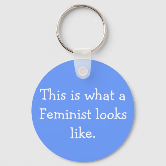 Zo ziet een feminist eruit als een Sleutelhanger (Voorkant)