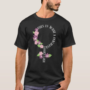 Zo ziet een feminist eruit als een symbool t-shirt