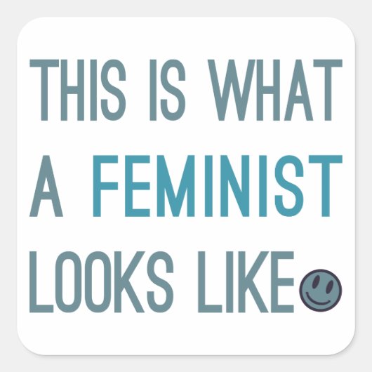 Zo ziet een feminist eruit als Stickers (Voorkant)