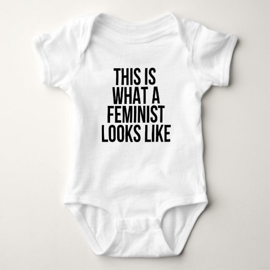 Zo ziet een feminist eruit - feminisme romper (Voorkant)