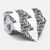 Zo ziet een feminist eruit - feminisme stropdas (Opgerold)